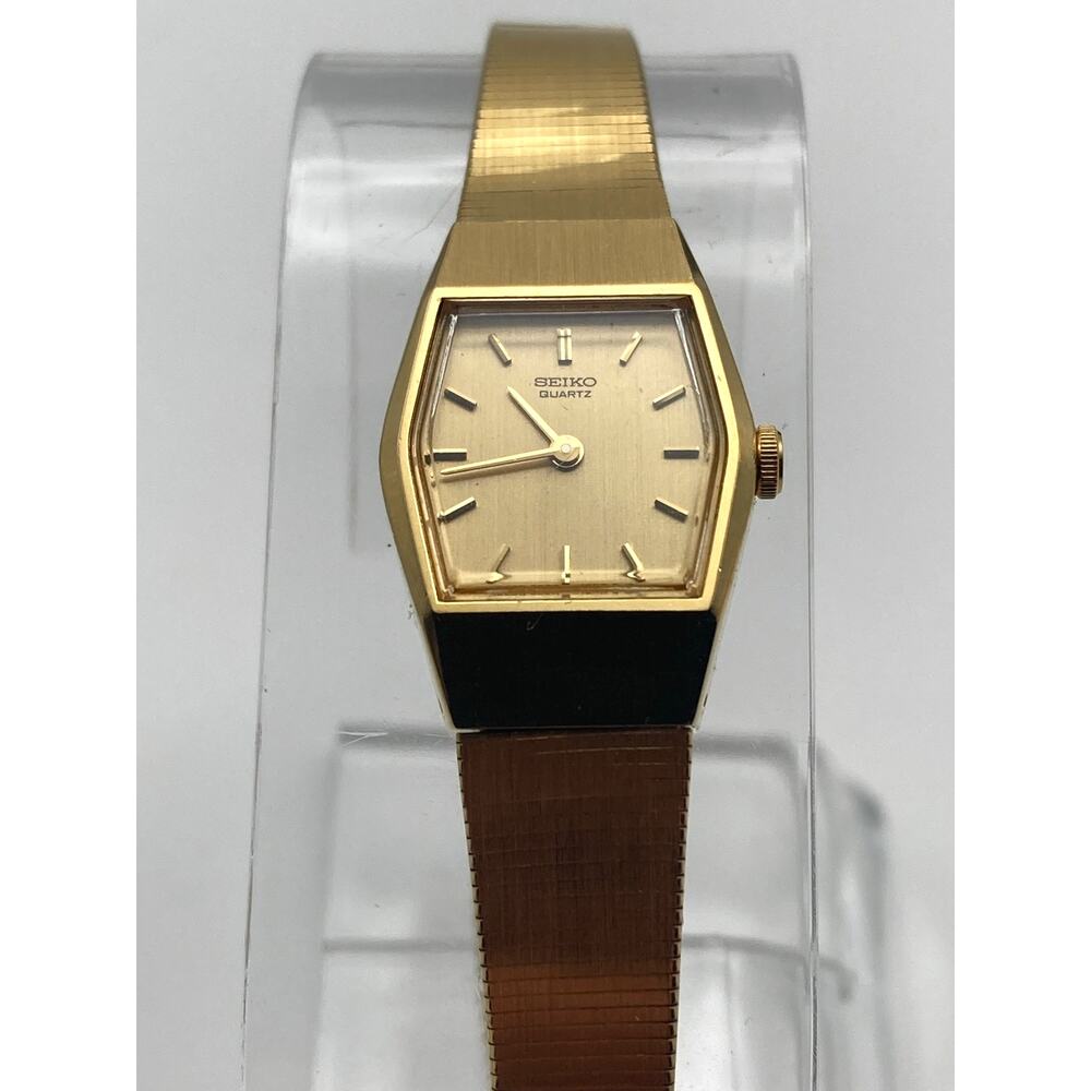 VTG Seiko 2C20-5799 Quartz Women's Dress Watch 16mm - New Battery Wrist5.5"
